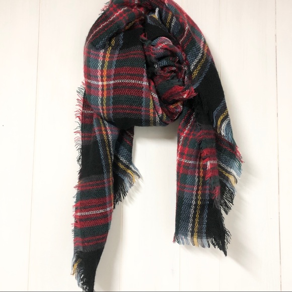 Plaid Blanket Scarf